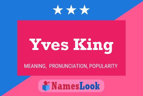 ملصق اسم Yves King