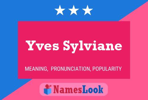 ملصق اسم Yves Sylviane