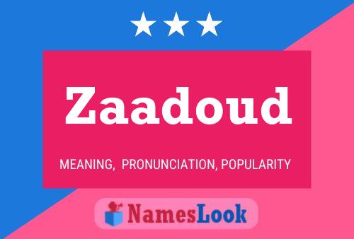 ملصق اسم Zaadoud