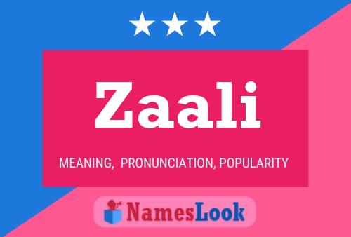 ملصق اسم Zaali