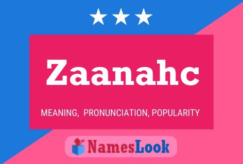 ملصق اسم Zaanahc