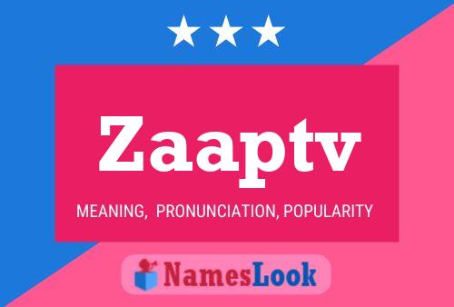 ملصق اسم Zaaptv