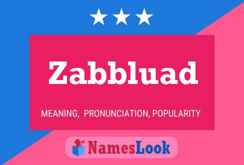 ملصق اسم Zabbluad