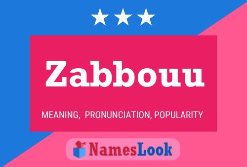 ملصق اسم Zabbouu