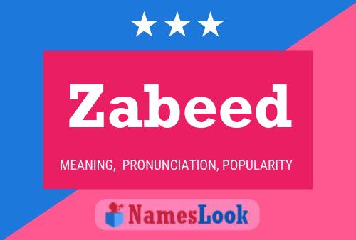 ملصق اسم Zabeed