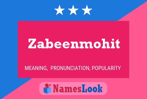 ملصق اسم Zabeenmohit