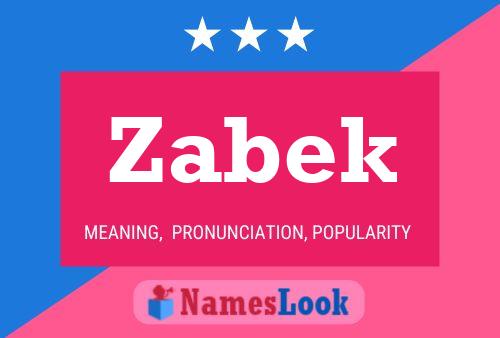 ملصق اسم Zabek