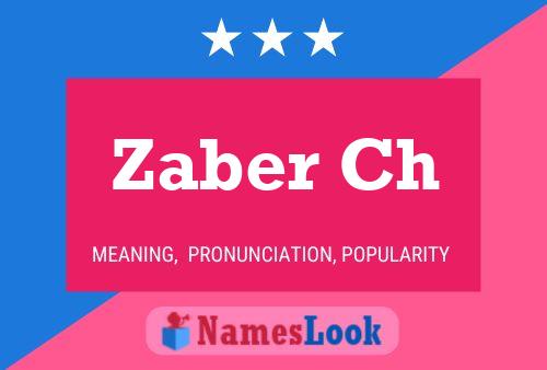 ملصق اسم Zaber Ch