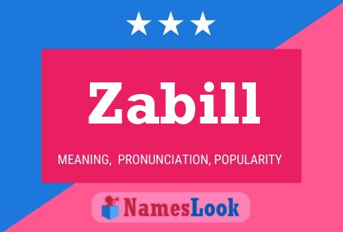 ملصق اسم Zabill