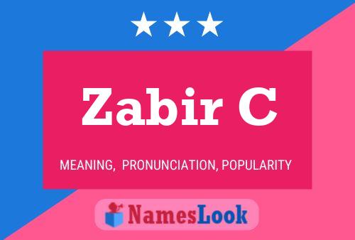 ملصق اسم Zabir C