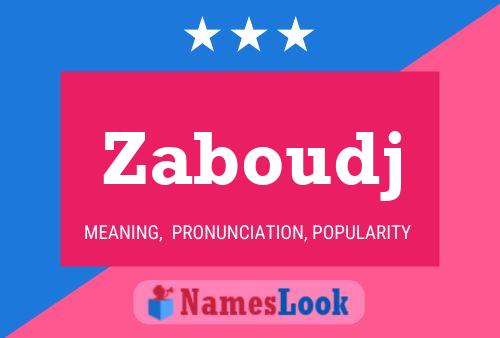 ملصق اسم Zaboudj