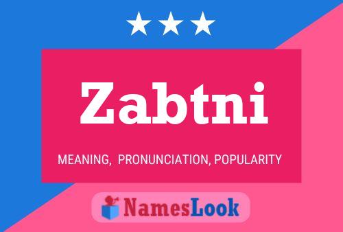 ملصق اسم Zabtni