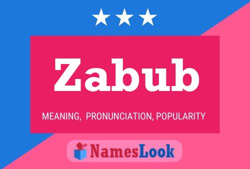 ملصق اسم Zabub