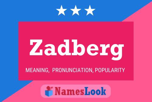 ملصق اسم Zadberg