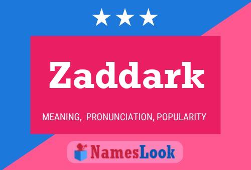 ملصق اسم Zaddark