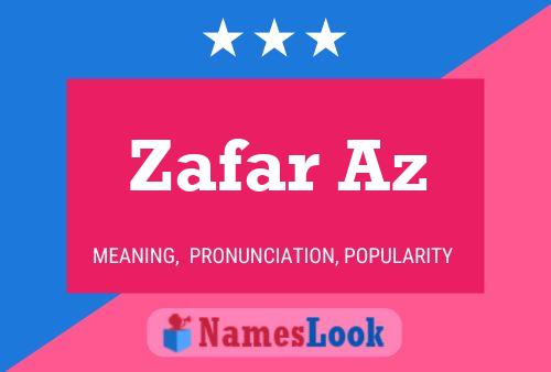 ملصق اسم Zafar Az