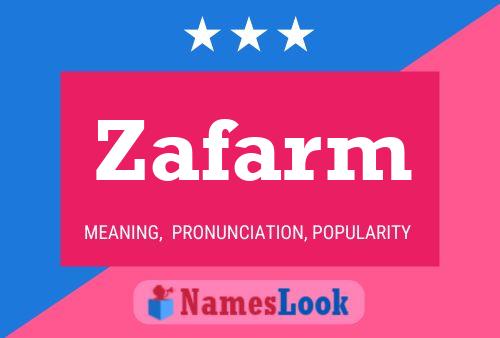 ملصق اسم Zafarm