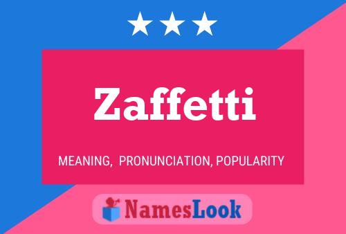 ملصق اسم Zaffetti