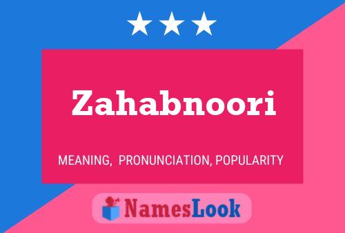 ملصق اسم Zahabnoori