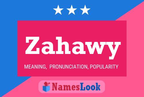 ملصق اسم Zahawy