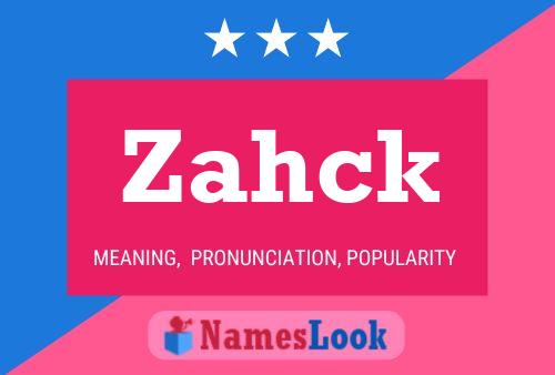 ملصق اسم Zahck