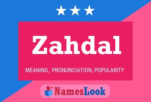 ملصق اسم Zahdal