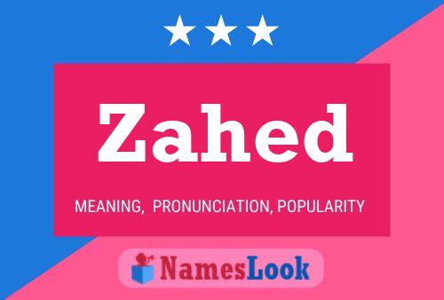 ملصق اسم Zahed