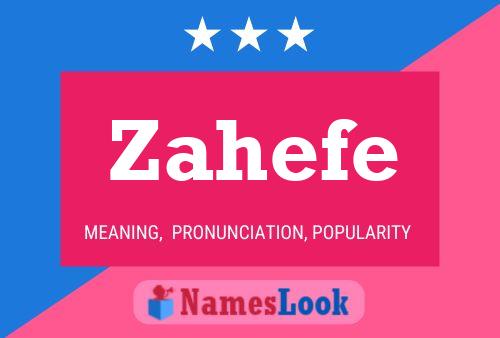 ملصق اسم Zahefe