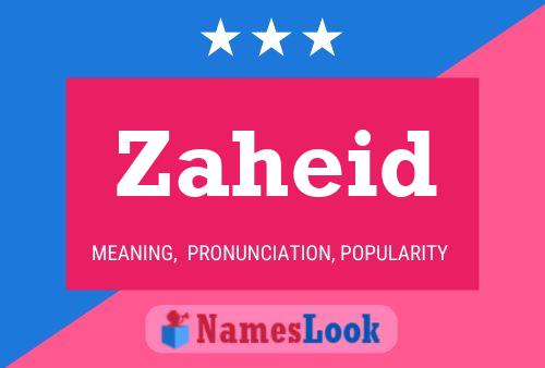 ملصق اسم Zaheid