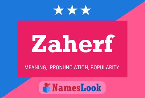 ملصق اسم Zaherf