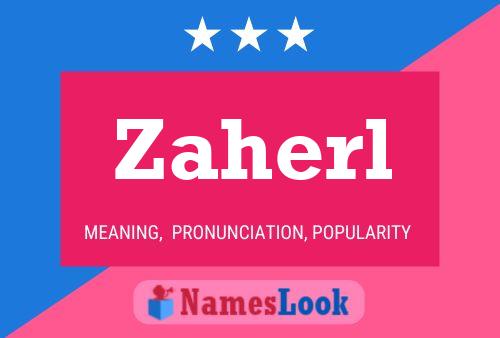 ملصق اسم Zaherl