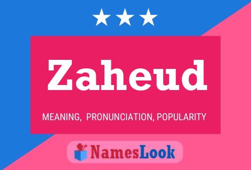 ملصق اسم Zaheud