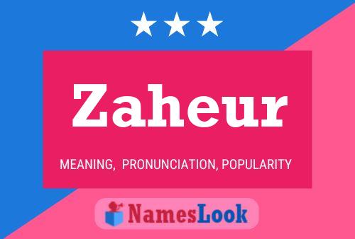 ملصق اسم Zaheur