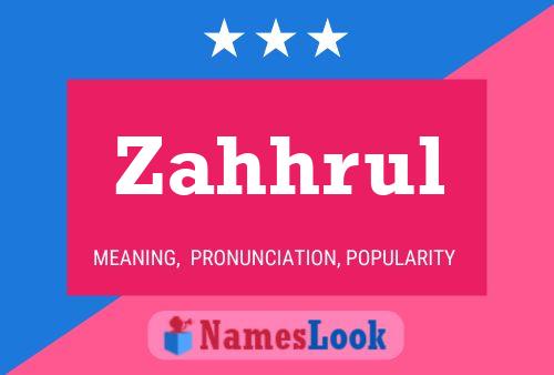 ملصق اسم Zahhrul