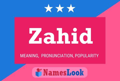 ملصق اسم Zahid