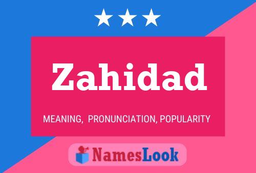 ملصق اسم Zahidad