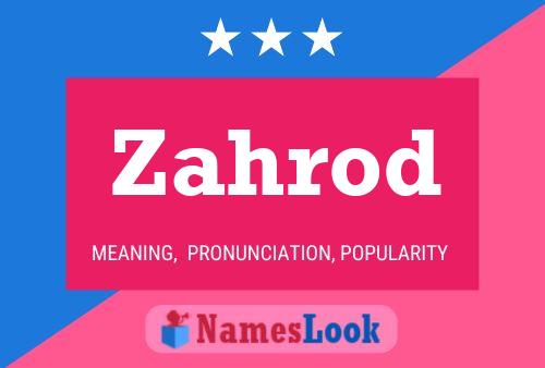 ملصق اسم Zahrod