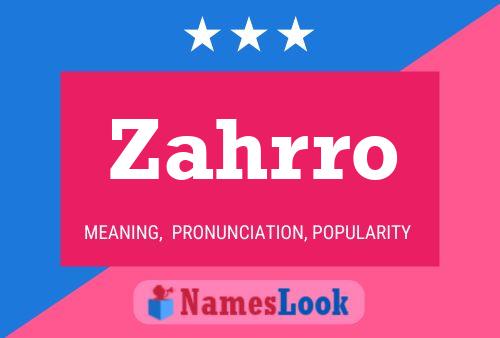 ملصق اسم Zahrro