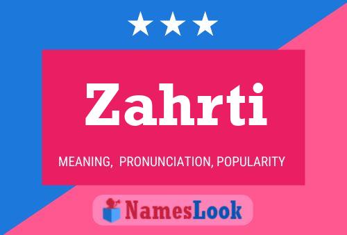 ملصق اسم Zahrti