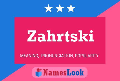 ملصق اسم Zahrtski