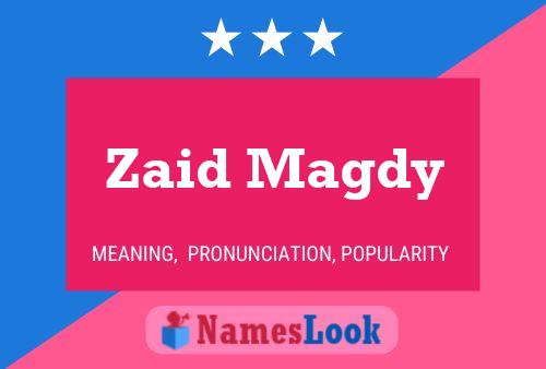 ملصق اسم Zaid Magdy