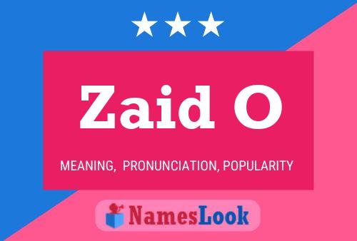 ملصق اسم Zaid O