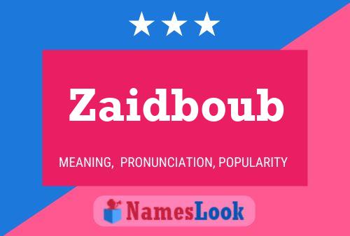 ملصق اسم Zaidboub