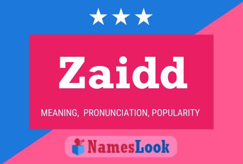 ملصق اسم Zaidd