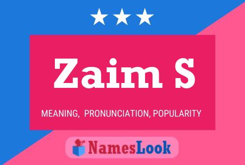 ملصق اسم Zaim S