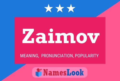 ملصق اسم Zaimov