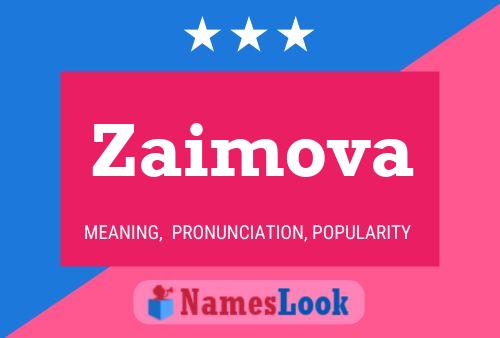 ملصق اسم Zaimova