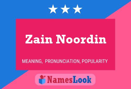 ملصق اسم Zain Noordin