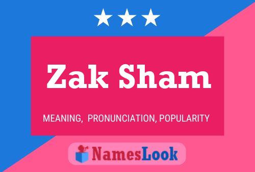 ملصق اسم Zak Sham