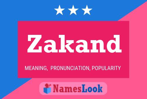 ملصق اسم Zakand